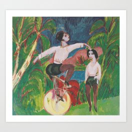 Ernst Ludwig Kirchner The Unicyclist 1911 Art Print