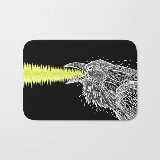 Noise. White Raven. Bath Mat