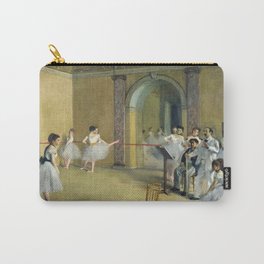 Edgar Degas - The Dance Foyer at the Opera on the rue Le Peletier Carry-All Pouch | Artworksartwork, Impressionism, Painting, Degas, Masterpiece, Edgardegas, Master, Artmasters 