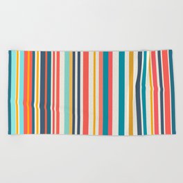 Multicolor stripes  Beach Towel