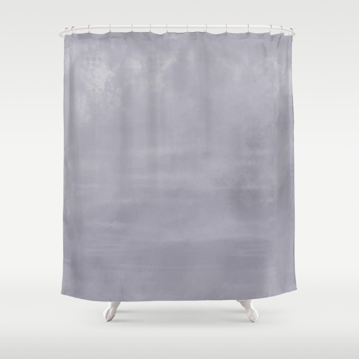 Burst of Color Pantone Lilac Gray Abstract Watercolor Blend Shower Curtain