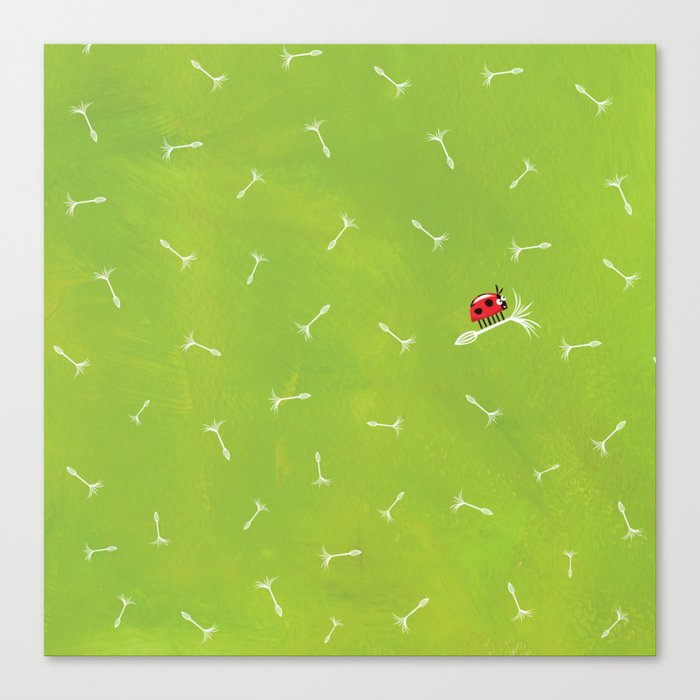Ladybird in action Canvas Print