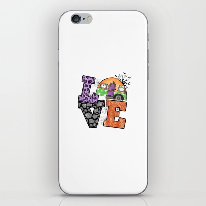 Camper witch spooky camping halloween iPhone Skin