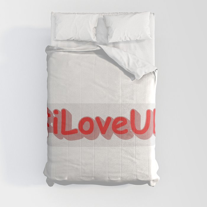 "#iLoveUK" Cute Design. Buy Now Comforter