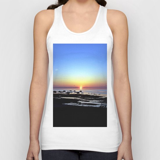 Wonderful Sunset Seascape Unisex Tank Top