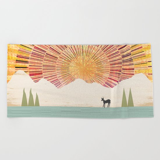 Spark at Dawn Beach Towel