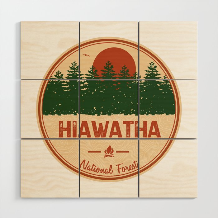 Hiawatha National Forest Wood Wall Art