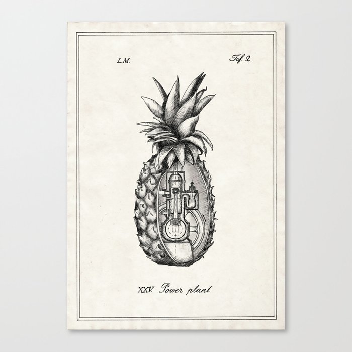 Power plant - Pineapple Canvas Print