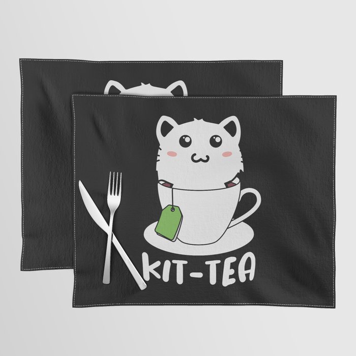 Kit-tea Funny Kitten Cat Lover Placemat