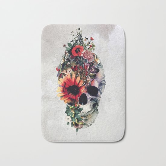 Two Face Skull Bath Mat