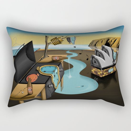 Where Time Stands Still - Surreal Sydney Rectangular Pillow