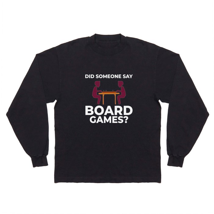 Board Game Tabletop Gamer Family Table Meeple Long Sleeve T Shirt