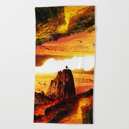 Lava Isolation Beach Towel