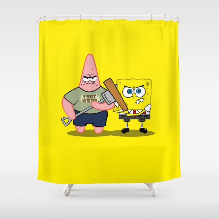 Sponge of the Dead Shower Curtain