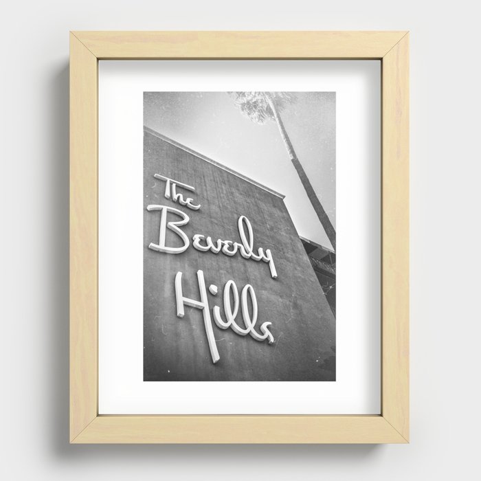 The Beverly Hills Hotel Recessed Framed Print