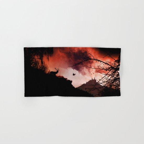 Dramatic cloudy scenery Hand & Bath Towel
