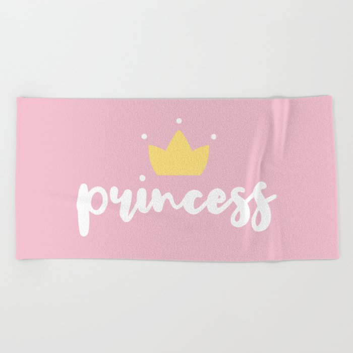 Pink Princess Beach Towel