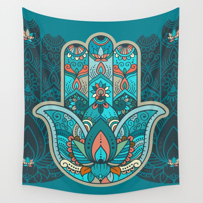 Hand of fatima best sale tapestry