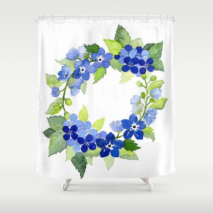 French Blues Shower Curtain By Sweetseasonsart Society6 French Blues Shower Curtain