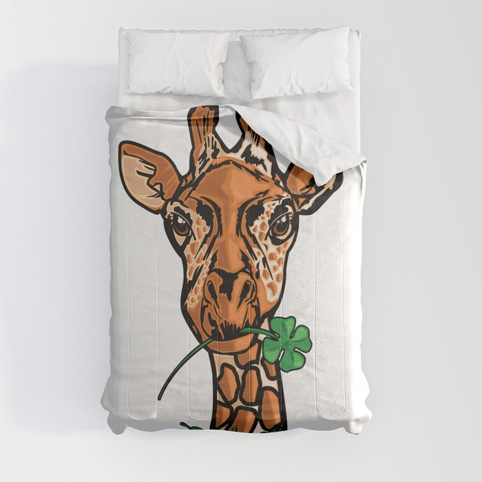 St. Patricks Day Giraffe Comforter