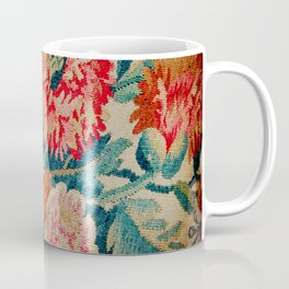 Medieval castle life | Textile floral pattern in a sofa cover | The upholstery art Mug