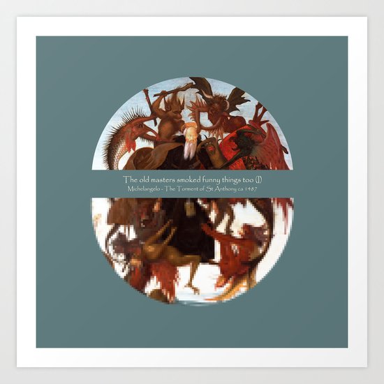 The temptation Art Print