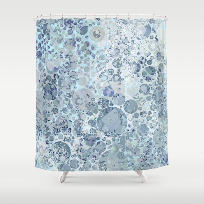 Abstract Faded Blue Grey Bubbles Shower Curtain By Artaddiction45 Society6 Abstract Faded Blue Grey Bubbles Shower