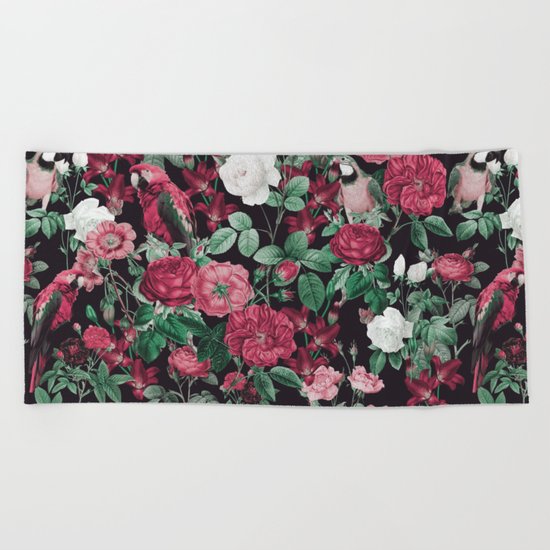 Fall/Winter17-18 Botanical Pattern Beach Towel
