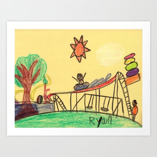Water Play Park Art Print