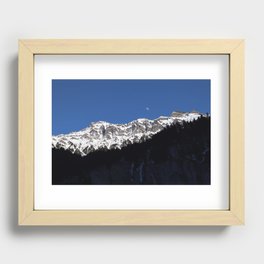 Shadows of Alps Recessed Framed Print