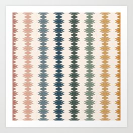 Geometric Southwestern Pattern XLI Art Print