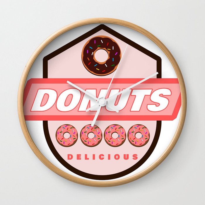 Donuts Wall Clock