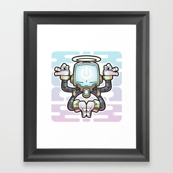 CONNECT_Bot022 Framed Art Print