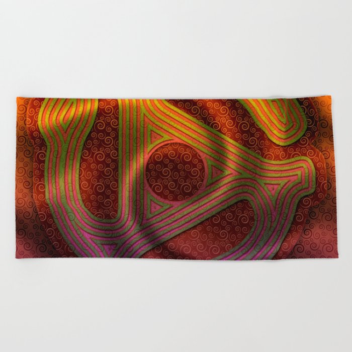 Let The Music Play Beach Towel