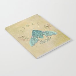 Luna and Moth - Oriental Vintage Notebook