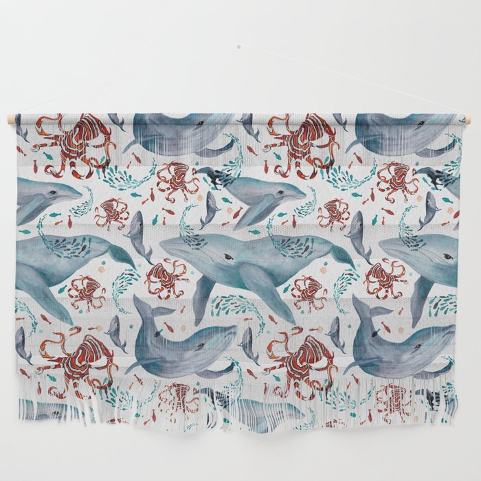 Whales and Octopuses Wall Hanging