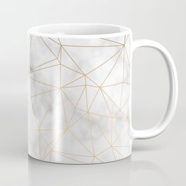 Marble Gold Geometric Texture Coffee Mug