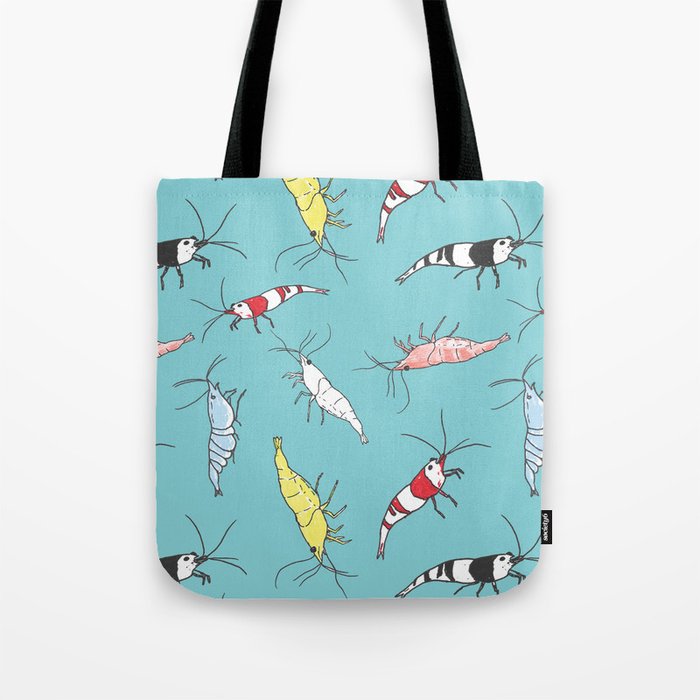 Aquarium Shrimp Pattern Tote Bag