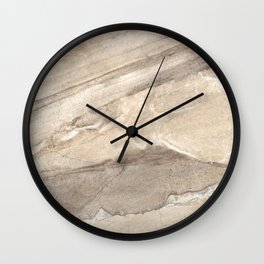 Rough Eurasia Stone - Cream Wall Clock