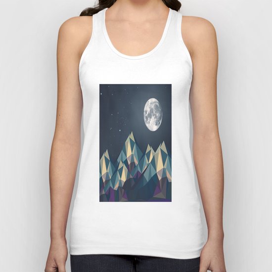 Night Mountains No. 1 Unisex Tank Top