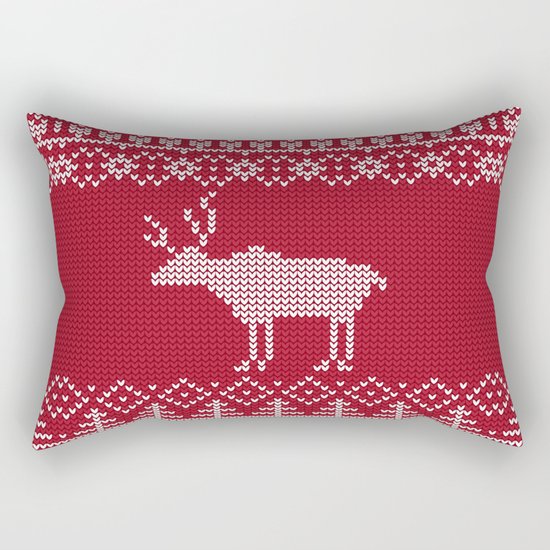 Reindeer Rectangular Pillow