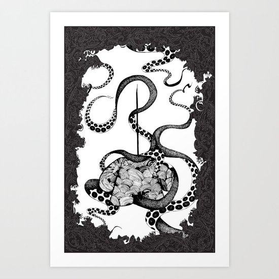 Octopus Munny Poster Art Print