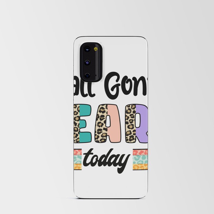 Colorful Teacher learning quote leopard Android Card Case