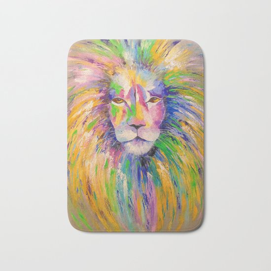 Colorful lion Bath Mat
