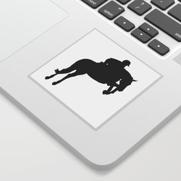 Jumping Horse Silhouette Sticker