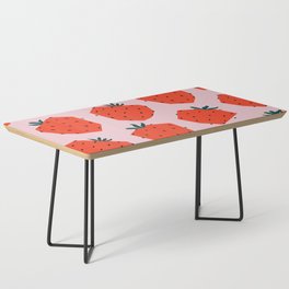 Retro Strawberries - Paper Cutouts Coffee Table
