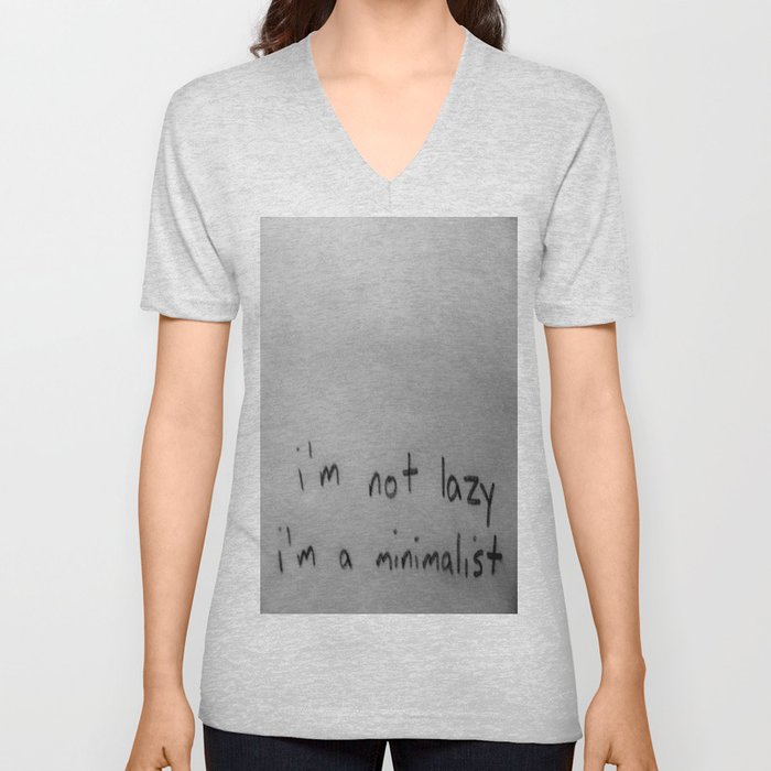 Minimalist V Neck T Shirt