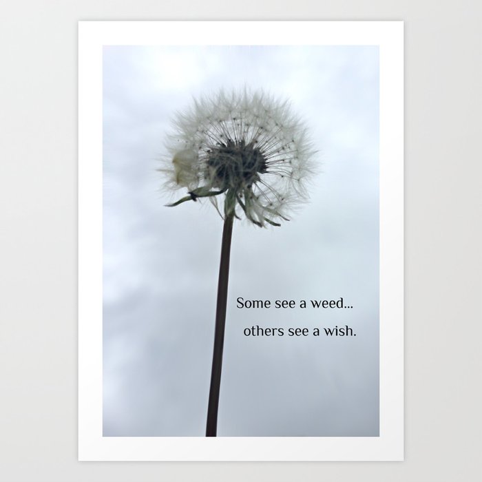 Some See A Wish Dandelion Art Print