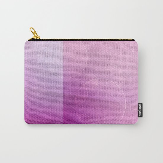 pink abstract circles background Carry-All Pouch