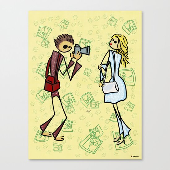 Fashion girl Canvas Print